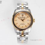 High End Replica Tudor Glamour Day Date Watch With Diamond Markers 39mm